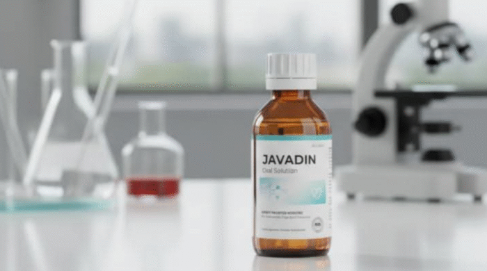 Javadin ওষুধের বোতল ও কার্ড